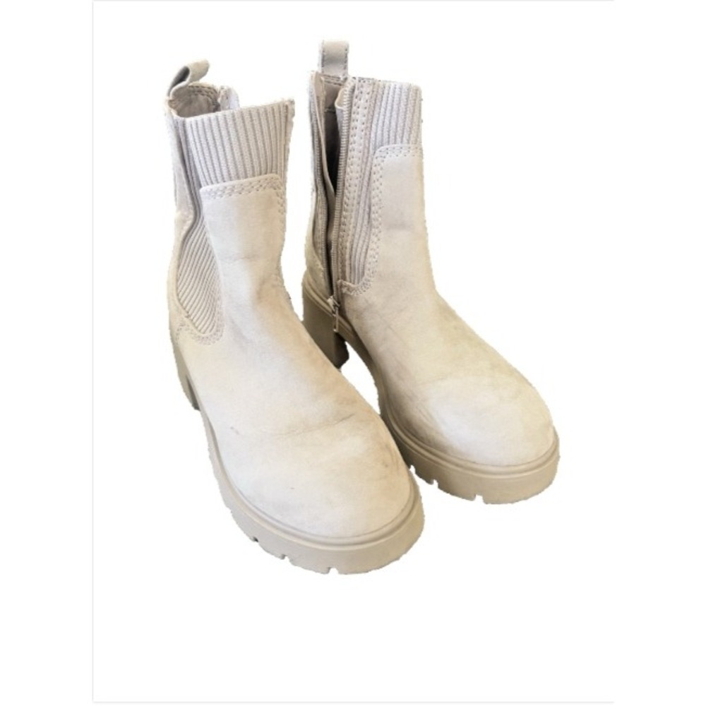 No Boundaries Womens‎ Tan Platform Chelsea Boots Lug Sole Size 10 WMNB44AM102